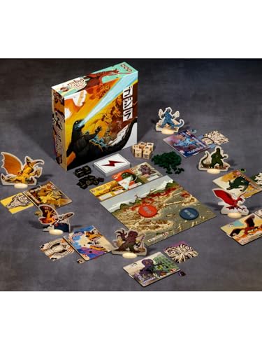 Image of IELLO: King of Tokyo Godzilla, Strategy Board Game, 2 to 6 Players, Ages 8+