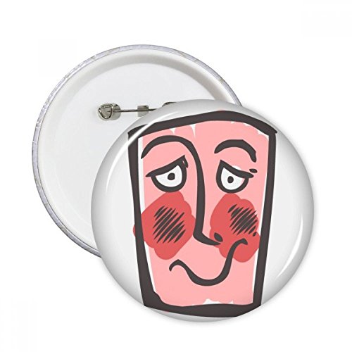Pins badge bouton timide visage abstrait cadeau décoration vêtements