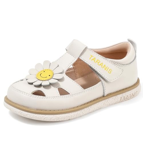 Toddler Girls Boys Sandals Closed Toe Leather Outdoor Shoes for Toddler/Little Kid3
