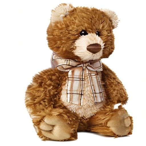 Aurora® Snuggly Bear Brown Sugar™ Stuffed Animal - Comforting Companion - Imaginative Play - 8 Inches