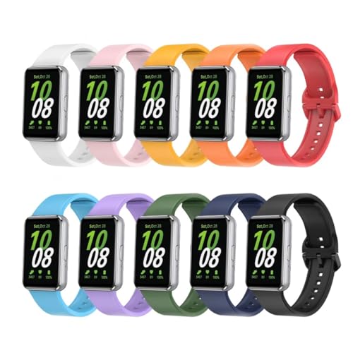 Samsung Galaxy Fit3: Um Relógio Inteligente para o Dia a Dia 3 Pulseira de Silicone Sport Cores Vivas para Samsung Galaxy Fit3