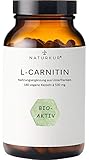 Naturkur® L-Carnitin - 180 vegane Kapseln im Apothekerglas für 6 Monate - Laborgeprüft, ohne Zusatzstoffe, hergestellt in Unterfranken
