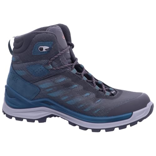 LOWA Damen Wanderschuhe Ferrox GTX Mid Ws 320679 Anthrazit/Rauchgrün 41