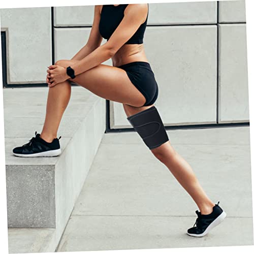 Faja de soporte ajustable para muslo deportiva transpirable miniatura 7