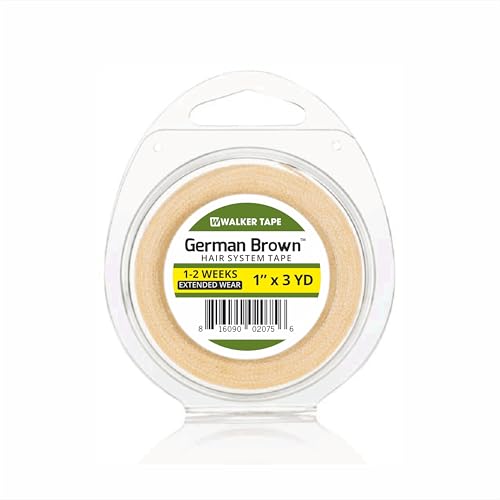 Image of SAFEHOLD German Brown Wig Tape Waterproof Sweat Resistant 1 Inch 3 Yards | Skin safe wig tape provides waterproof long hold with easy application and removal for hair systems