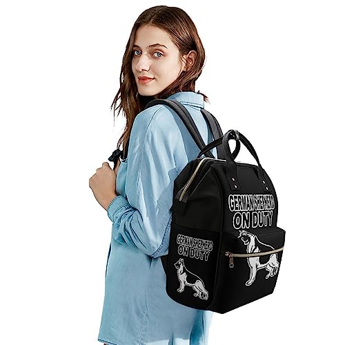 German-Shepherd-Duty-Diaper-Bag-Portable-Backpack-Mommy-Bag-Travel-Shoulder-Daypack-for-Outdoor-Working-Beach