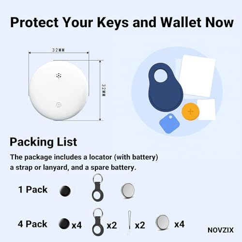 Image of Android Compatible Air Tracker Tag - Tracker Tags for Android Phones, Supports Google Find My Device, 2025 New Model (Black)
