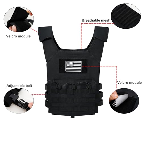 Xielixia Tactical Vest Youth Army Costume,Adjustable Training Protective Outdoor Vest,Suitable For Airsoft Paintball Game Equipment thumb #2