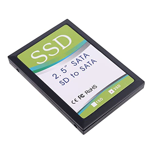 Adaptador dual 2 puertos SD SDHC MMC a SATA con carcasa miniatura 4