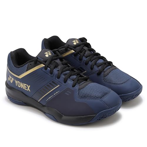 Image of YONEX POWER CUSHION SHB STRIDER FLOW 1 SHOES | Ideal For Badminton,Squash,Table Tennis,Volleyball | Non-Marking Sole |POWER CUSHION |Lateral Shell|Ergoshape|Round Sole|RADIAL BLADE SOLE|One Piece Outsole|
