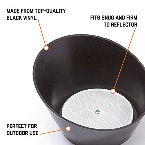 Garage Door Opener Safety Beam Plastic 3 In. Emx Gate Reflector & Protective Reflector Hood #TOP5