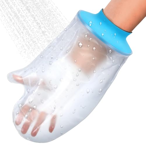 Asunby Waterproof Hand Cast Covers for Shower Adult Bath Watertight Wrist Wound Protector Resuable Bandage Sleeve Bags for Broken Hand Wrist Fingers After Surgery Burns
