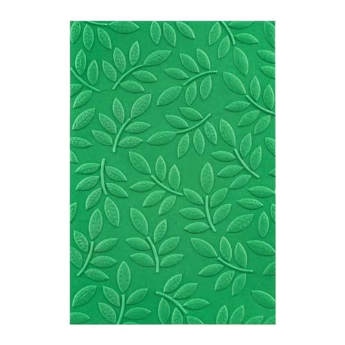 Briartw 3D Embossing Folder for Card Making,Leaf Clear Plastic Texture Fades Embossing Folder Template for Scrapbooking and Other Paper Craft Album Stamps DIY Decoration, 6.3x4.5inch/16x11.5cm