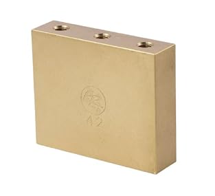 add mass and sustain to your floyd rose bridge along with the tonal qualities of brass works with floyd rose original, non-fine tuner, 7-string, 1000 series, and special tremolo systems width is 50.15 mm and thickness is 12.90 mm since this block is ...