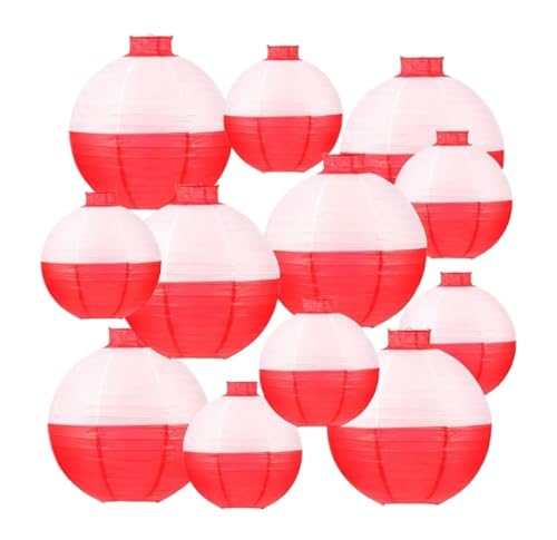HDICUHNANU Farolillos de Colgantes 12 Farolillos Redondos De Papel Colgantes For Decoraciones Fiestas Cumpleaños Y Año Nuevo Tradicionales Chinas(8inch)