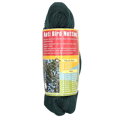 Bird Netting 25'x50' with 1' Square Mesh Bird Net Garden Netting for Chicken Coop, Aviary, Deer Fence, Chicken Netting Fruit Tree Netting