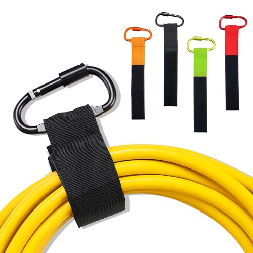 Pronese 16inch Heavy Duty Extension Cord Holder Organization, 4Color Set(Red+Black+Green+Orange) Garden Hose Storage,Extension Cord & Tool Organizer for Garage Organization and Storage Straps