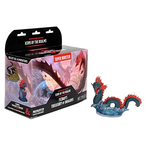 WizKids D&D Icons of The Realms: Fizban's Treasury of Dragons - Super Booster (Set22) - Contains 1 Huge Rare Figure, Pre-Painted, Pre-Assembled, Miniature, Dungeons & Dragons Cover