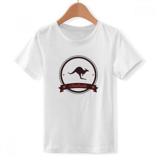 T-shirt Australie pour garçon évitant les irritations avec son col ras du cou