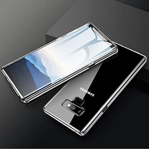 Image of NISHTECH for Samsung Galaxy Note 9 Premium Transparent Hybrid Soft Slim Dust Proof Back Case Cover Silicone with Camera Protection
