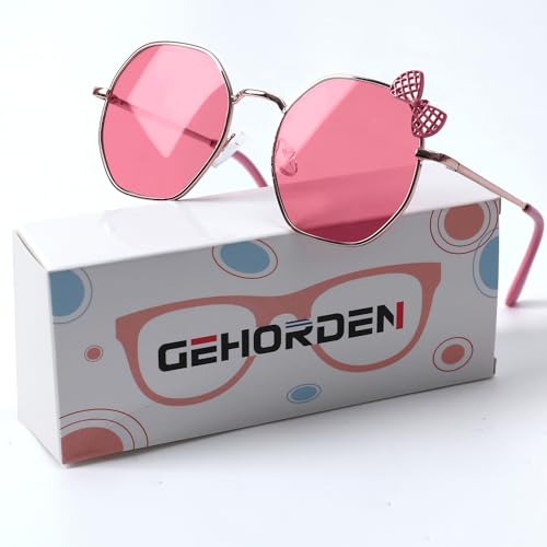 Girls Kids Sunglasses UV 400 Protection, Cute Cat Eye Style with Sparkle Frame, Flexible & Durable4