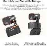 OBSBOT Tiny 2 Lite AI-Powered 4K PTZ Webcam Stunning UHD 4K Resolution 1/2” CMOS Sensor 4X Digital Zoom AI Auto Tracking with Auto Zoom Gesture Control 2.0 (Tiny 2 Lite)