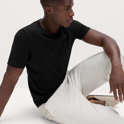 Image of Marks & Spencer Mens Solid Cotton Crew Neck Regular Fit T Shirt