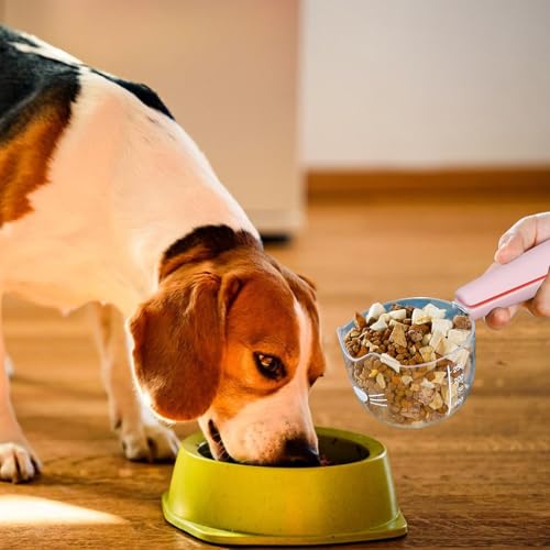 Hundefutter -Schaufel - 1 Tasse Palette, 2x Messbecher Mit Hundeskala | Snack -Versiegelungsklammern, Multifunktionale Küchengeräte, Lieferungen Für Die Für Domestische Tiere