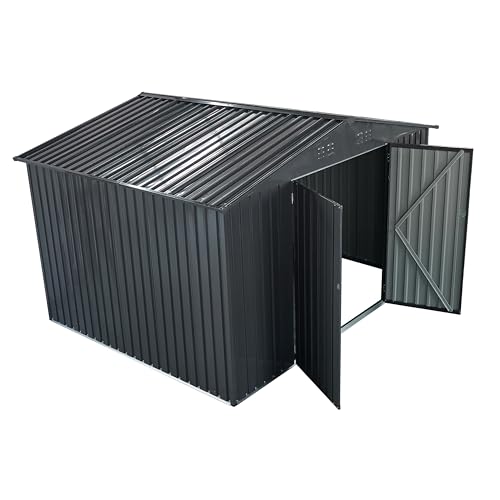 Ball & Cast NO 8Ft X 10Ft Outdoor Shed,Metal Storage Clearance,Anti-Corrosion Utility Tool House With Lockable Door & Shutter Vents,Waterproof Garden Cabinet thumb #5