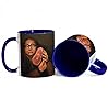 Danny De Vito and Beloved ham Art, Rum Ham Mug, Gift for Birthday, Christmas, for Men, Coffee, Tea Mug 11oz Inside Coloured Ceramic Mug. (Navy Blue) #3