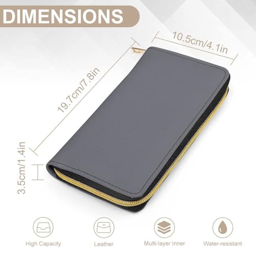 Fashion Decor Wallet, Long PU Zipper Wallet, Travel Purse Fashion Design, Huge Storage Capacity PurseGery2