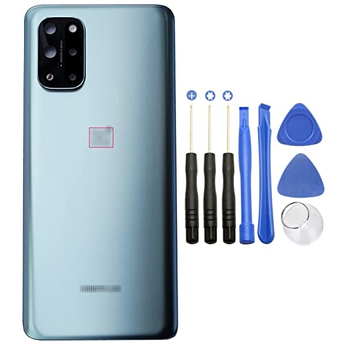 ubrokeifixit for OnePlus 8T Housing Rear Panel Back Glass Door Cover Replacement for OnePlus 8T 6.55"(NOT for 8 6.55",NOT for 8 Pro 6.78") (8T 6.55"/Silver)