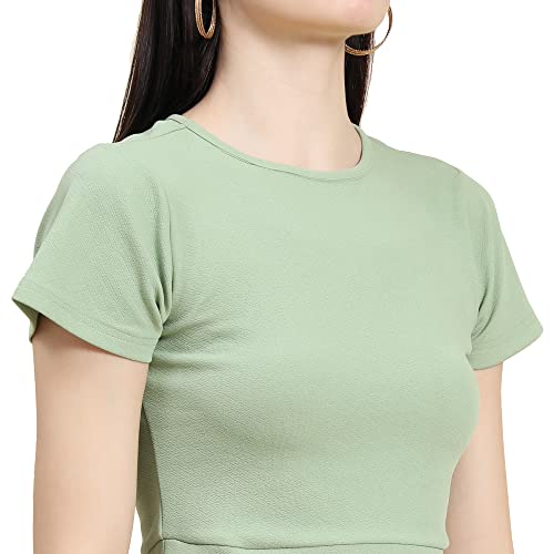 Image of KERI PERRY Women's Spandex Western Top(Light Green)