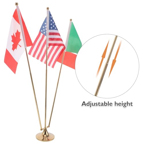 Drapeau de bureau des USA Mexique Canada avec socle pour table - 8