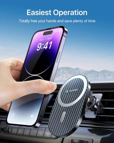 Andobil Upgraded MagSafe Car Vent Mount Pro – 23 Magnets, 360° Rotation — view 8