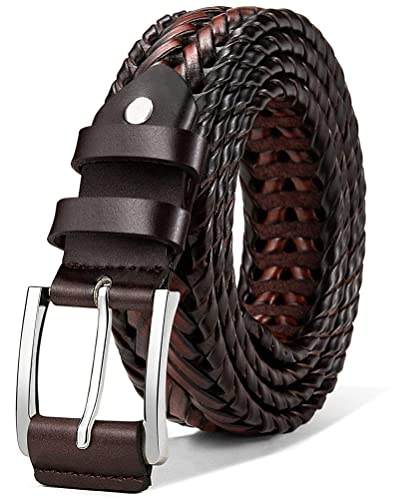 Image of Stretch Belt Men,Bulliant Mens Woven Stretch Braided Belt 1 3 /8
