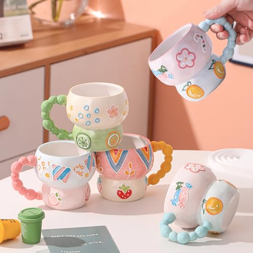 Taza de cerámica con diseño caricatura, 12 oz miniatura 4