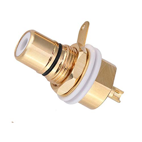 Terminal RCA chapado en oro con conector hembra 2 piezas miniatura 3