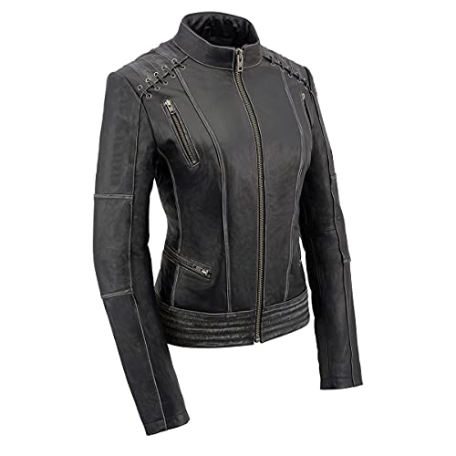 Image of Milwaukee Leather Women's 'Sporty and Elegant' Scooter Style Motorcycle Leather Rider Jacket