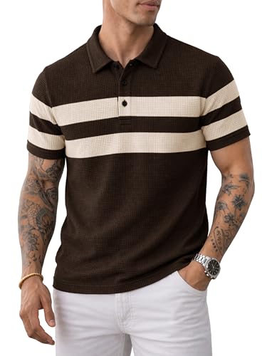 Image of Noble Monk Men's Regular Fit Polo Neck T-Shirt | Half Sleeve