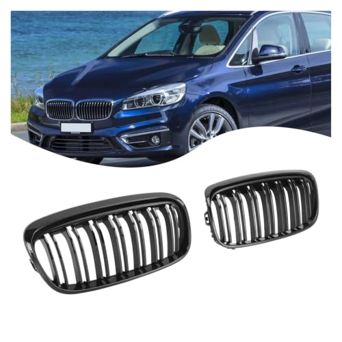 Rejilla delantera del capó en negro brillante para BMW F45 F46 Tourer 6