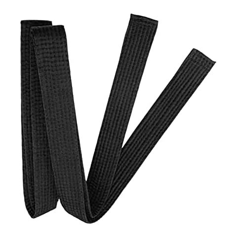 Hithop 8.6ft Long Soft Black Belt for Martial Arts Karate Taekwondo Judo Cover
