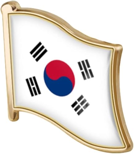 vmcoatdu Pin de bandera de país, broche de viaje internacional, aleación de metal, recuerdo para sombrero, ropa, mochila