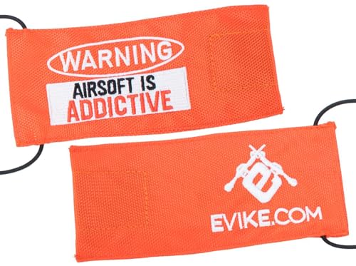 Evike Airsoft - Tactical Airsoft Cover w/Bungee Cord (Model: Large/Addictive/Orange)
