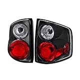 TLAPS 7422448535563 Compatible With 1994-2004 Chevy S10 GMC Sonoma / 1995-2000 Isuzu Hombre Black Housing 3D Altezza Tail Lights