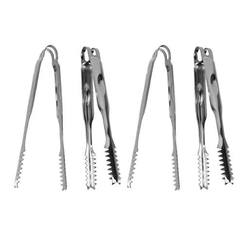 10 Stück Eiszange, Lebensmittelzange, Edelstahl, Leicht zu Reinigen, Starker Griff, Vielseitig Einsetzbar für Party, Küche, Grill, BBQ, Bar, Außergewöhnliche Haltbarkeit (19,4 cm) 4 10 Stück Eiszange, Lebensmittelzange, Edelstahl, Leicht zu Reinigen, Starker Griff, Vielseitig Einsetzbar für Party, Küche, Grill, BBQ, Bar, Außergewöhnliche Haltbarkeit (19,4 cm)