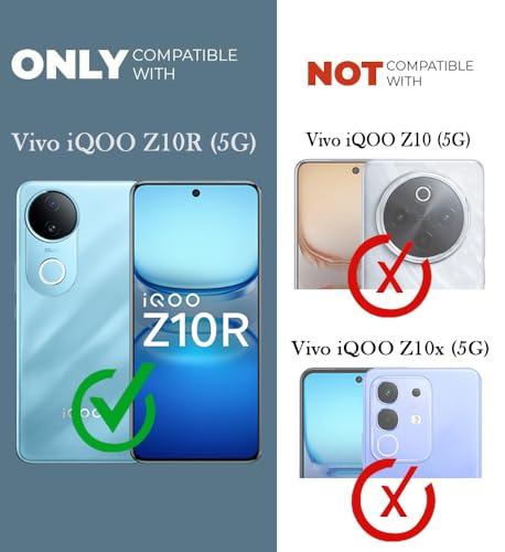 Image of Jkobi Lifetime Anti-Yellow Clear Back Cover Case for Vivo iQOO Z10R (Sleek Hard Crystal | Shockproof and Camera Protection)