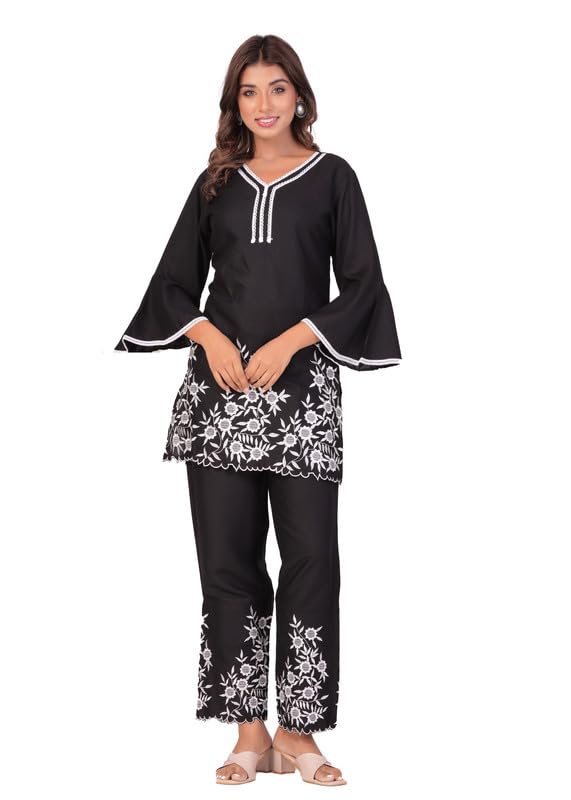 YP Printed & Embroidered Co Ord Set for Women & Girls