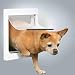 2-Wege Freilauftür für Hunde, mit Tunnel, XS–S: 25 × 29 cm, weiß