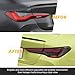 Taillights Compatible With 4 series BMW G22/G23/G26 G82 M4 CSL 2nd Gen 2020-2023, Taillights With DRL Sequential Turn Signal & Startup Animationl Dragon Scale Rear Lamps 1 Pair (Black)